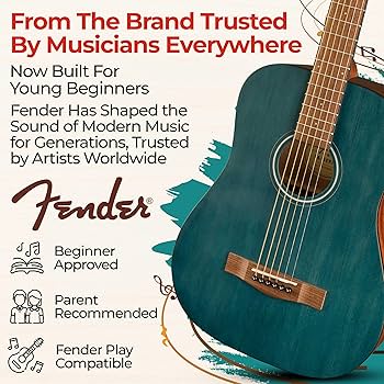 Fender ミニアコースティック FA-15 3/4スケール Amazon.com: Fender FA-15 3/4-Scale Kids Steel String
